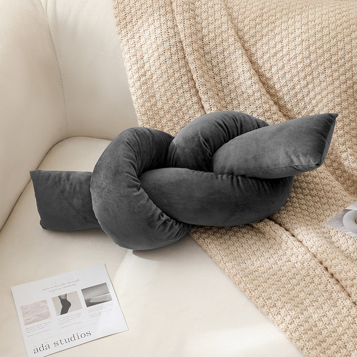 Soft Knotted Decorative Pillow