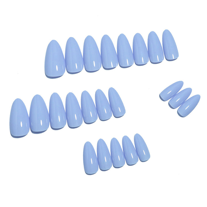 Premium Glossy Almond-Shaped Press-On Nail Set Bowlift