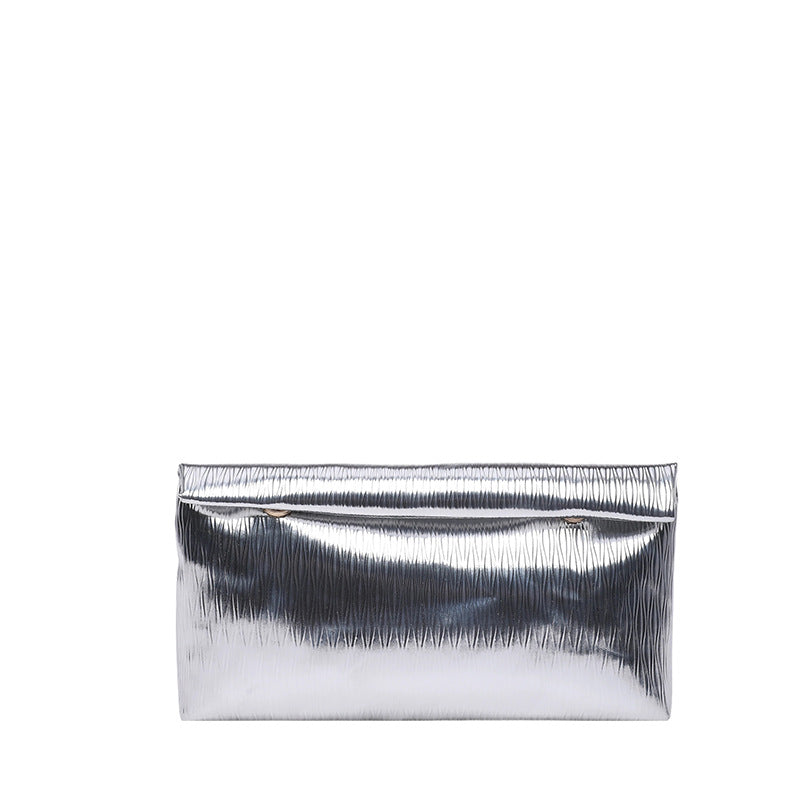 WoGlossy Textured Clutch Purse Bowlift