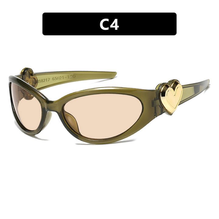 Ladies fashionable sunglasses with heart-shaped detail Bowlift