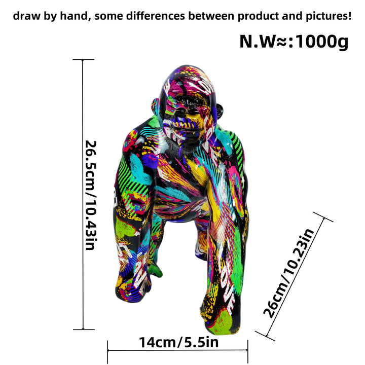 Artful Gorilla Sculpture Bowlift