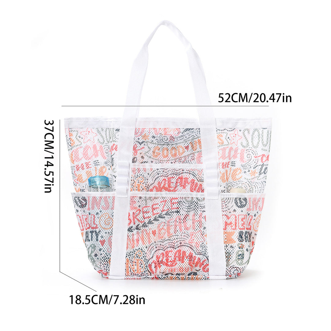 Large Beach Bag Made of Breathable Mesh Material Bowlift