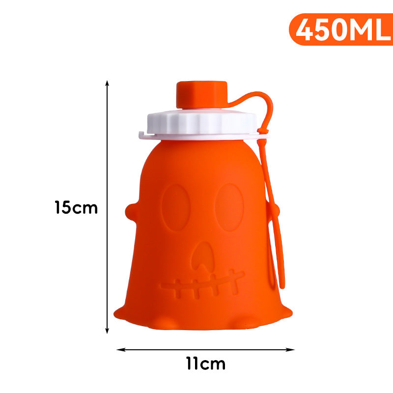 Ladies creative silicone drinking bottle in ghost design Bowlift