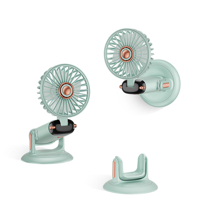 Portable Oscillating Mini Fan with Adjustable Mount Bowlift
