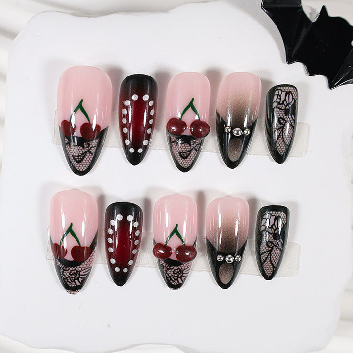 Nail art set with playful fruit and flower designs Bowlift