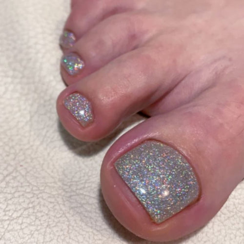 Glittery Press-On Toe Nails Bowlift
