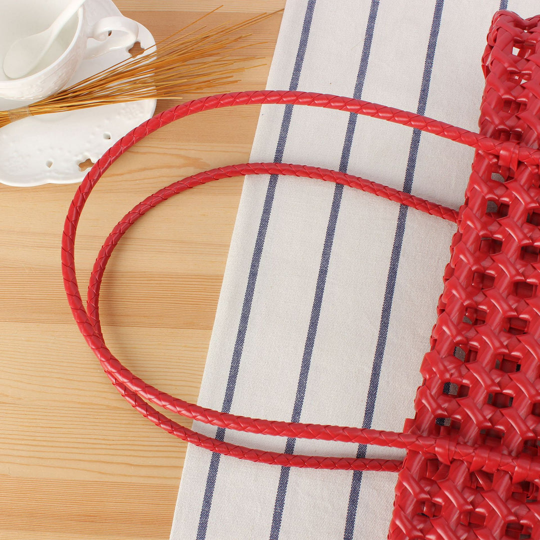 Stylish willow bag with modern grid design Bowlift