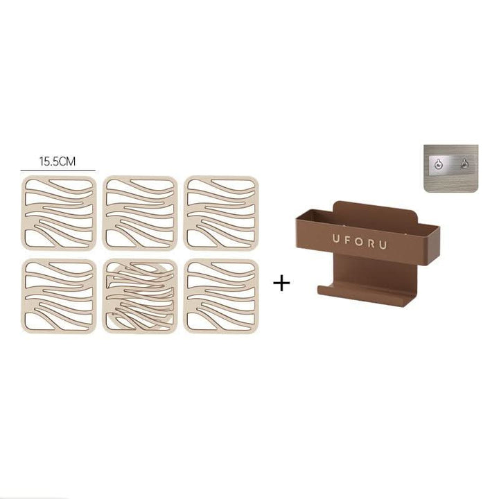 BowLift | Heat-Resistant Silicone Trivet Coasters – Set of 6