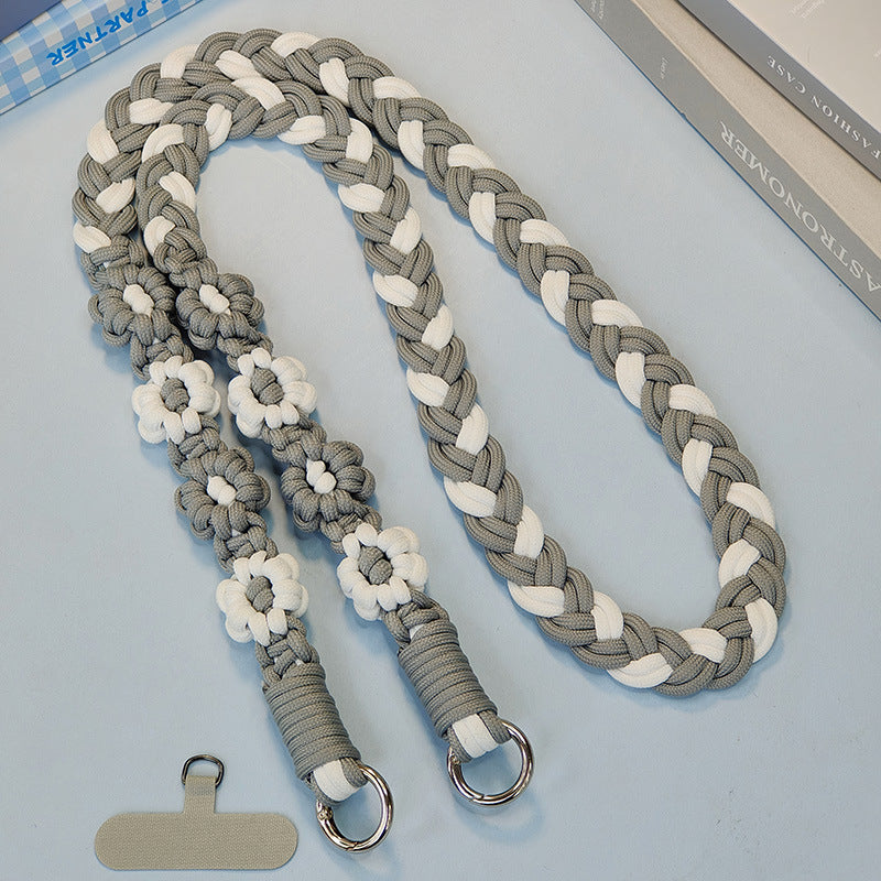 Creative Floral Design Braided Utility Leash Bowlift