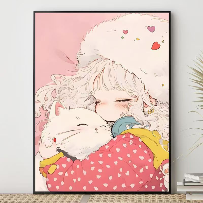 Cute Character Illustration Canvas Art Bowlift