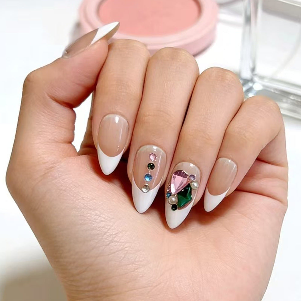 Spring-like nail art with flower appliqués Bowlift