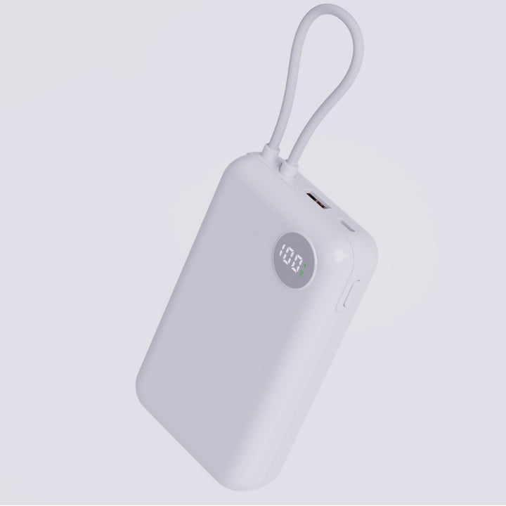 Portable power bank with smart LED display and fast charging function Bowlift