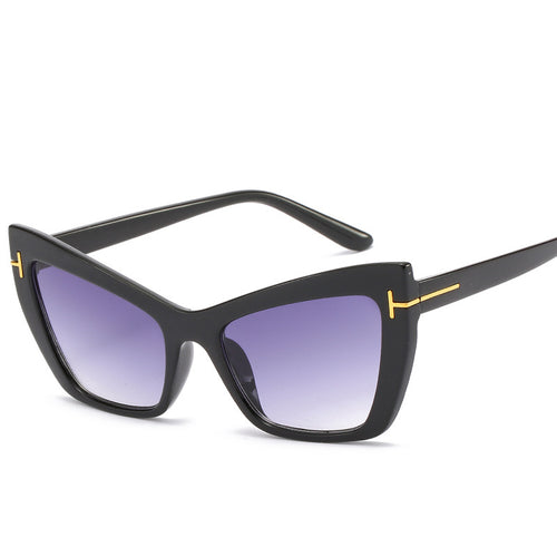 Cat-Eye Frame Sunglasses with Gradient Lenses Bowlift