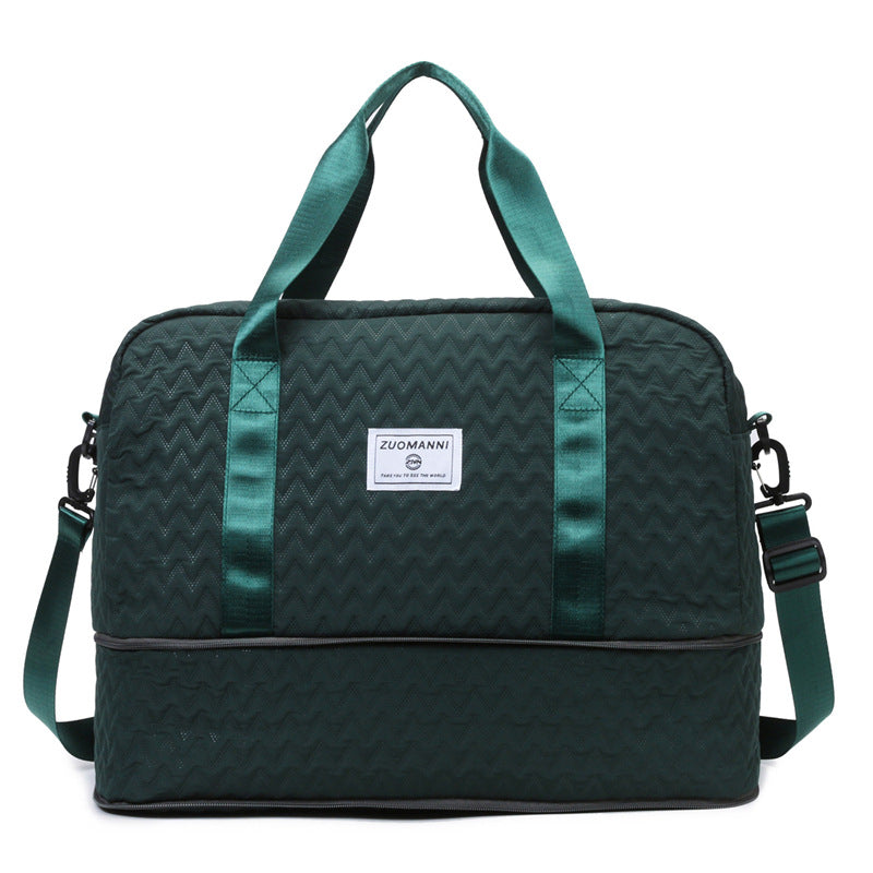 Sporty Tote Bag with Structured Outer Material Bowlift