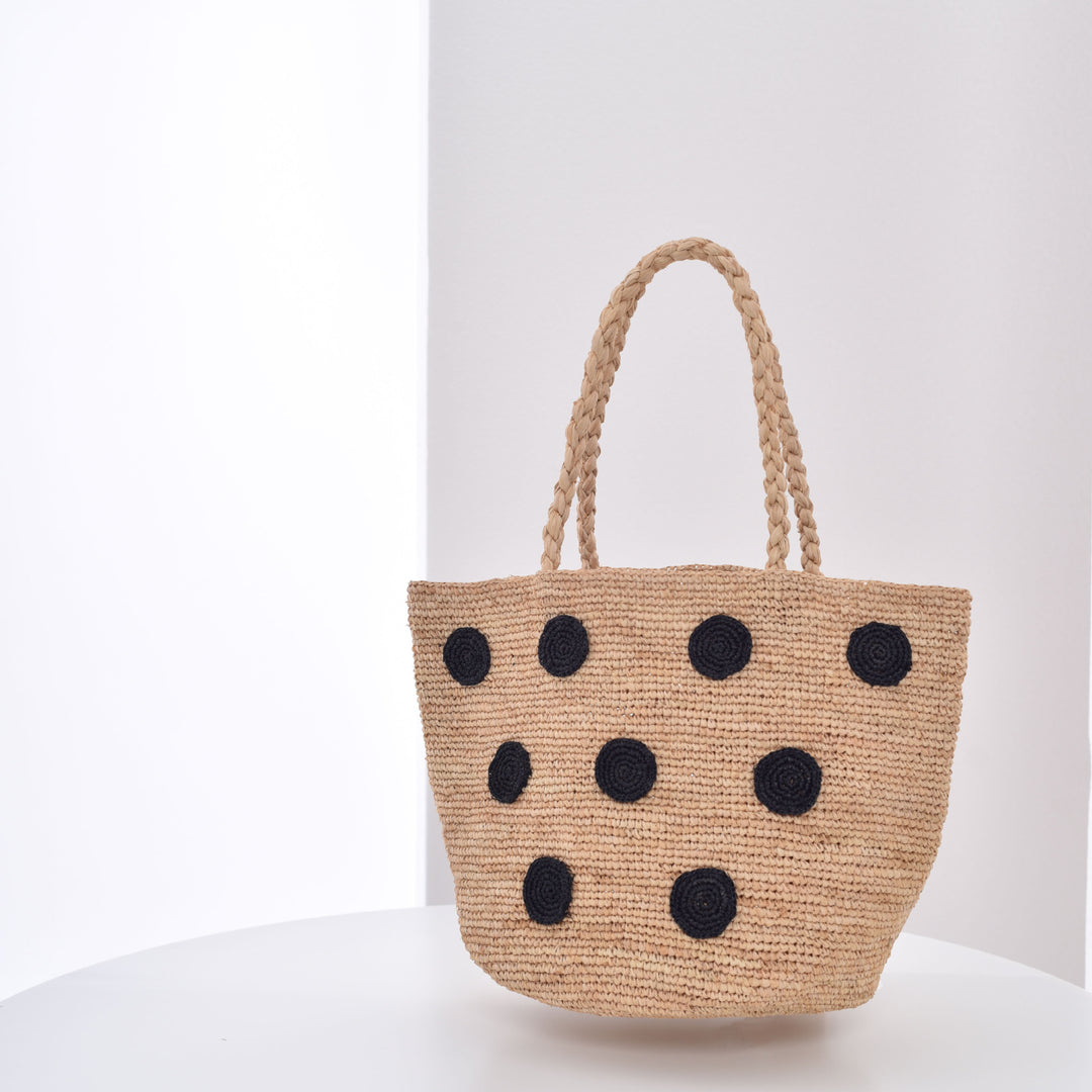 Handcrafted tote bag with colored appliques Bowlift