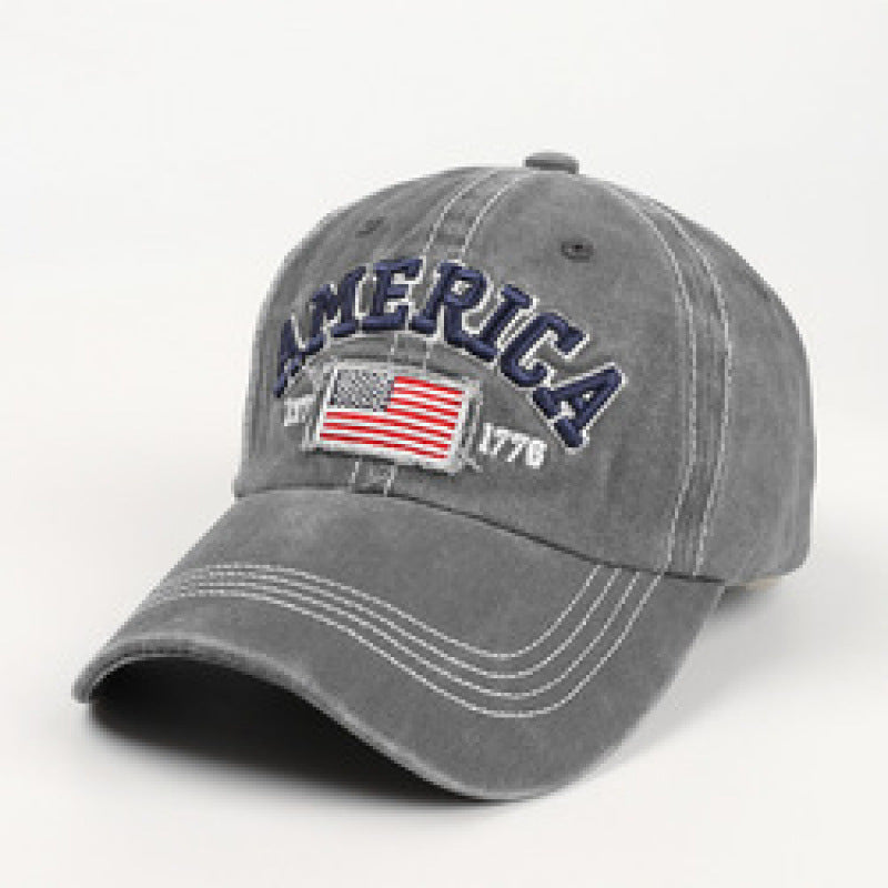 Men's Vintage-Inspired Embroidered Baseball Cap Bowlift