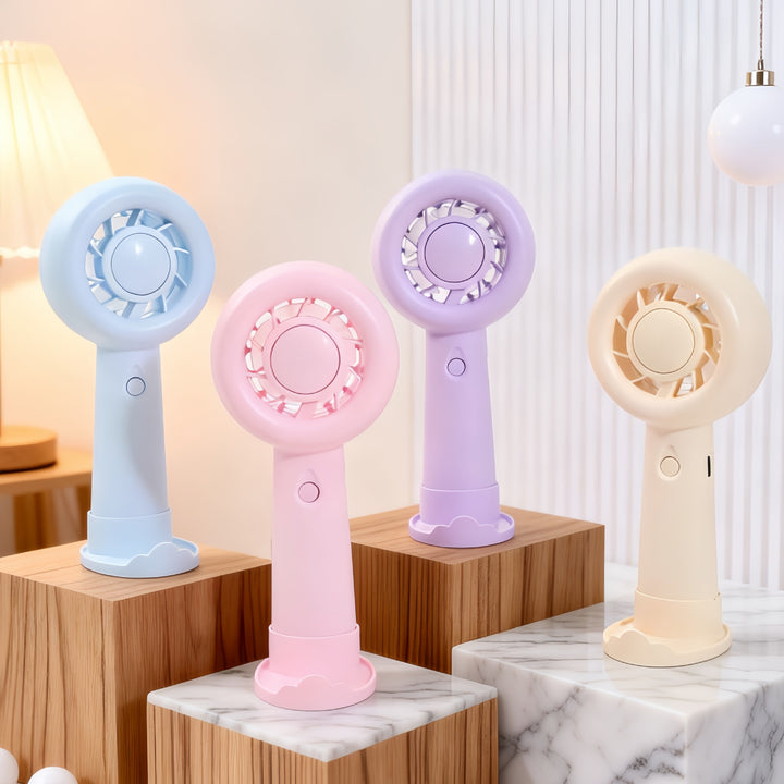 Ladies portable hand fan with gentle airflow and USB charging function Bowlift