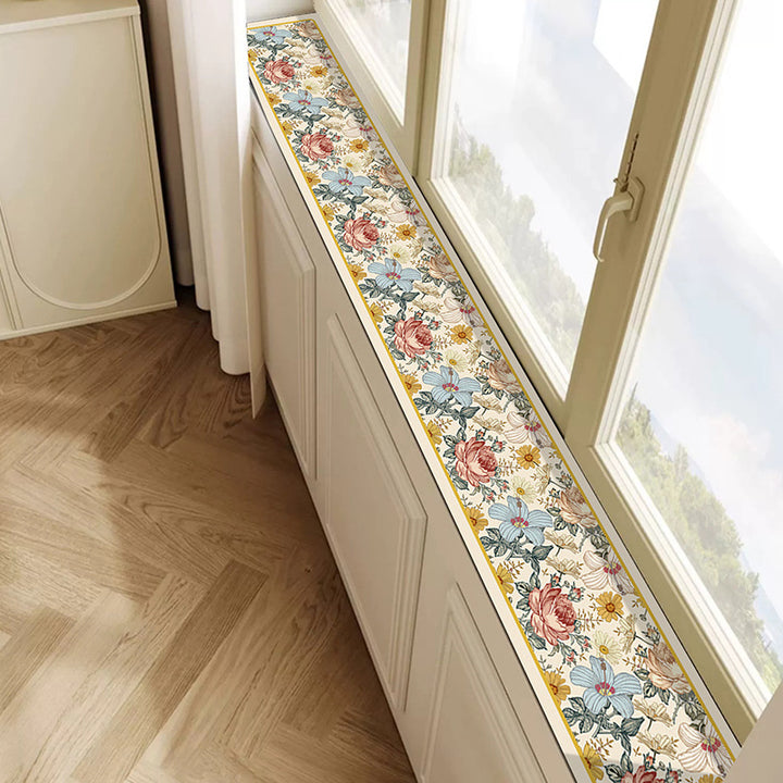 Floral Decorative Window Sill Mat