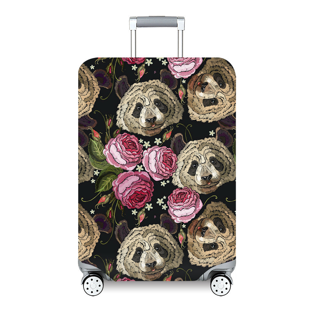 Women's Travel Suitcase with Colorful Floral Design Bowlift