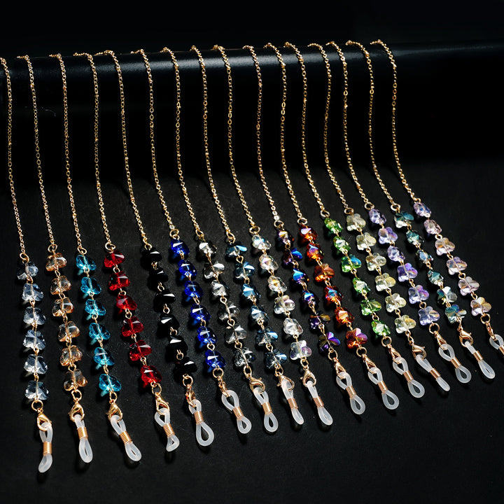 Floral Embellished Eyewear Chain Bowlift