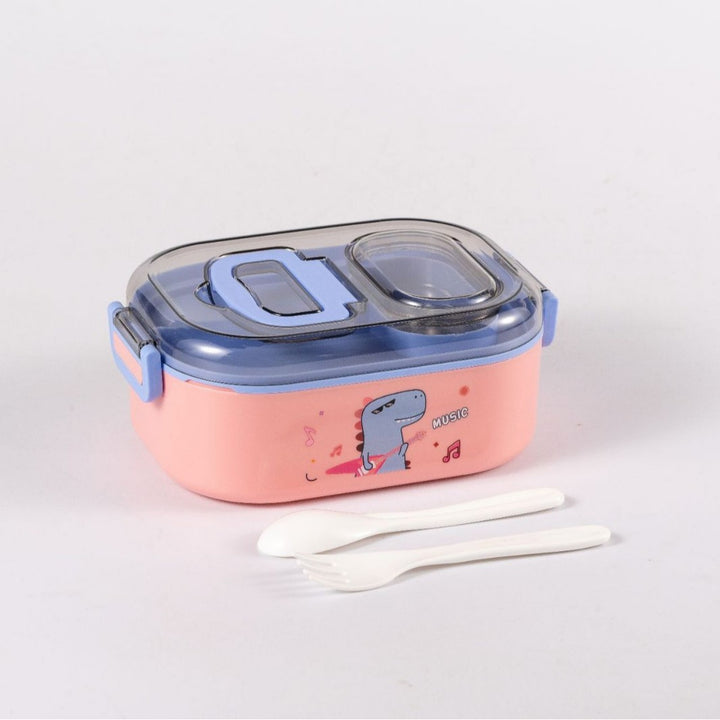 Cartoon-Themed Multi-Compartment Lunch Box