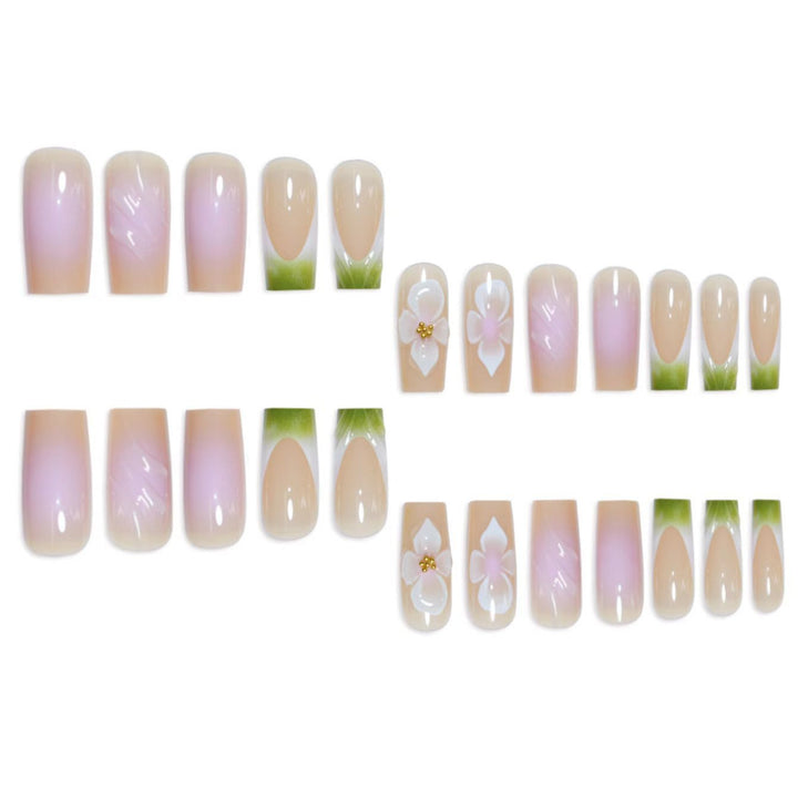 3D Floral Nail Art Extensions Bowlift