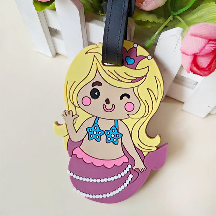 Unisex Luggage Tag in Playful Mermaid Design Bowlift