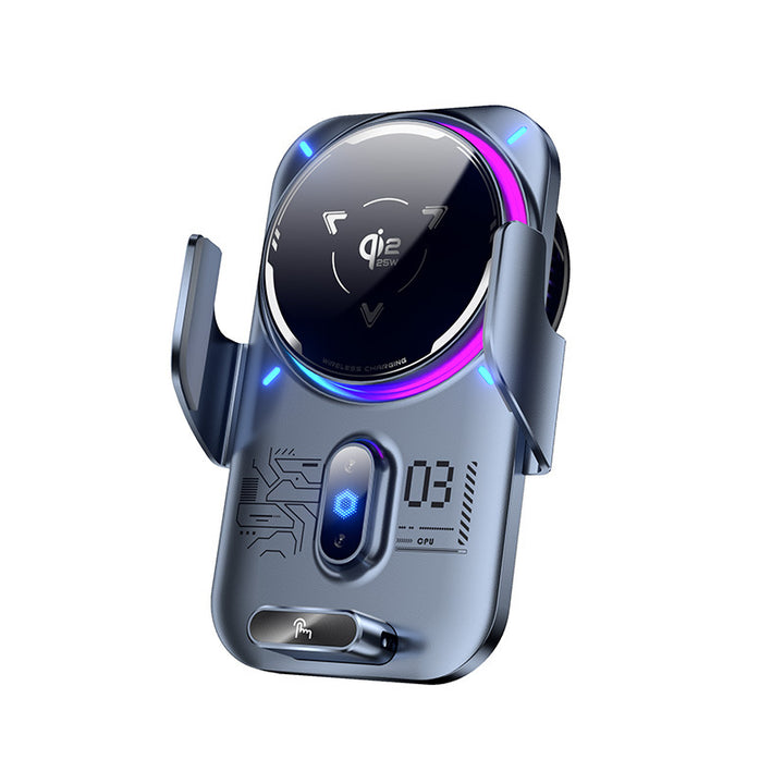 Unisex Inductive Smartphone Charging Holder with Multifunction Display Bowlift