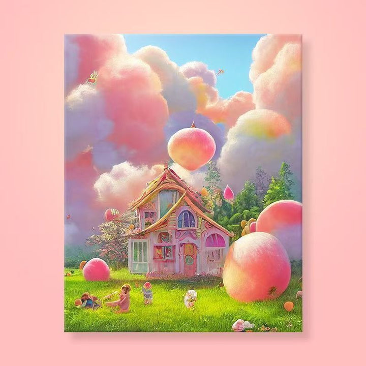 Whimsical Fantasy Landscape Canvas Art Bowlift