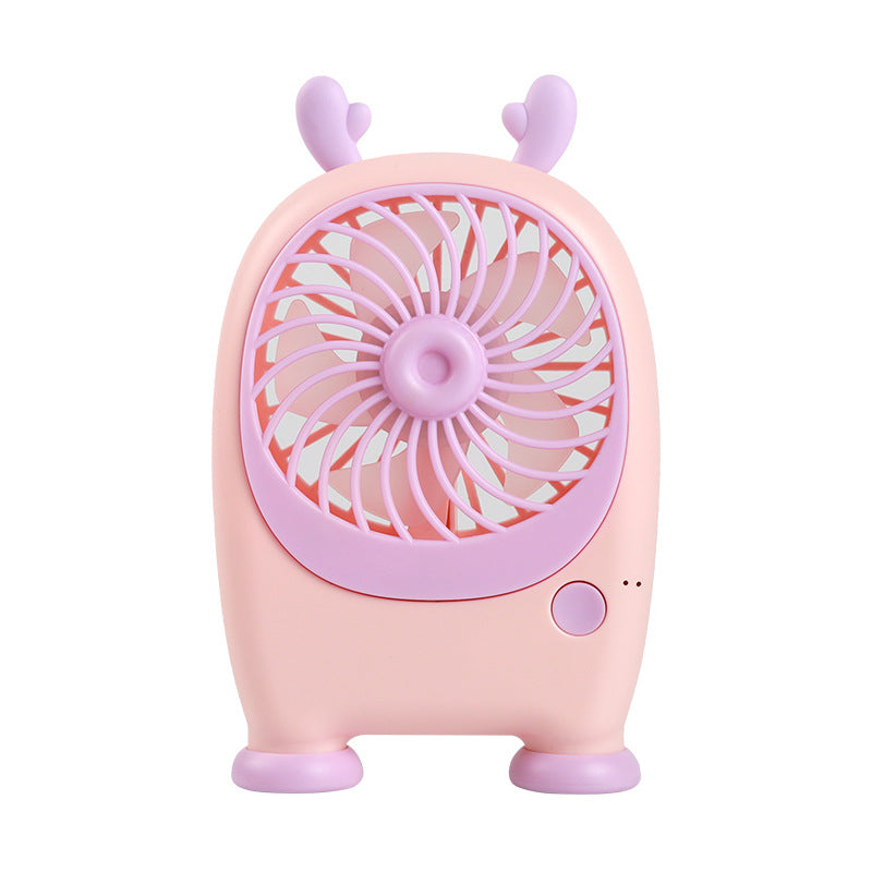 Women's portable handheld fan in playful rabbit design Bowlift
