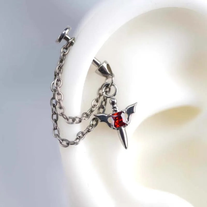 Heart-Inspired Cross Dangle Earrings Bowlift