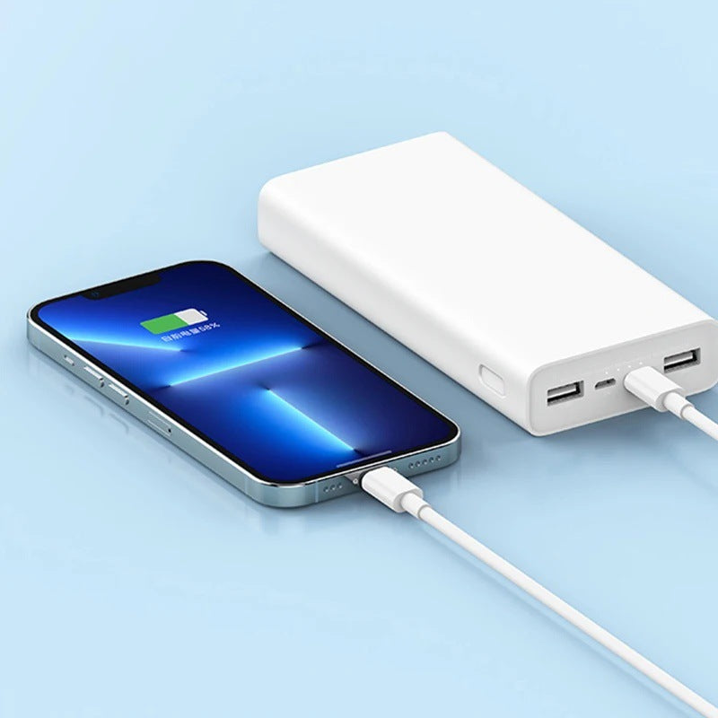 High-capacity twenty thousand mAh portable power bank with dual USB-A and USB-C fast charge ports Bowlift