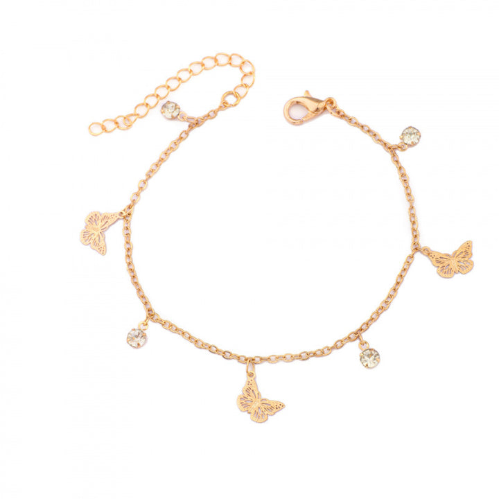 Butterfly Charm Anklet Bowlift