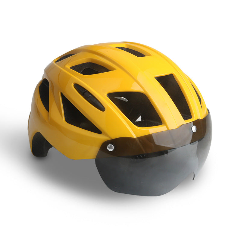 WoAerodynamic Cycling Helmet with Visor Bowlift