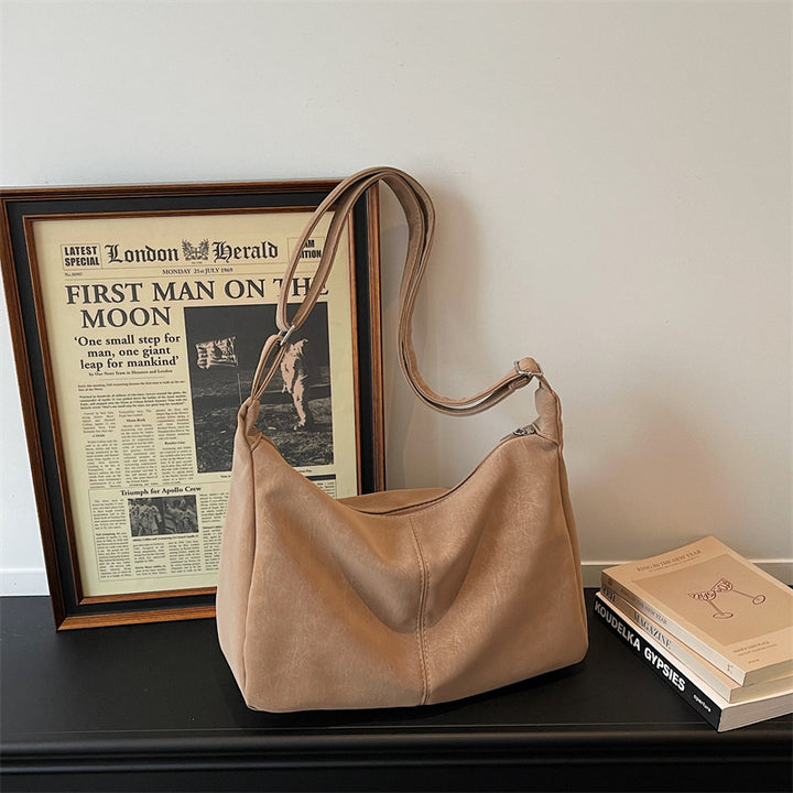 WoSoft Textured Faux Leather Hobo Bag Bowlift