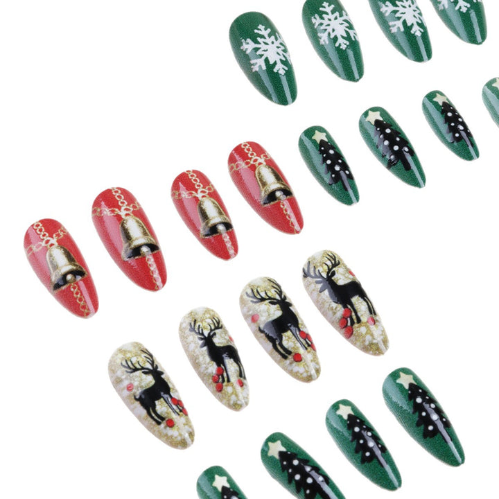 Festive Themed Press-On Nail Art Bowlift