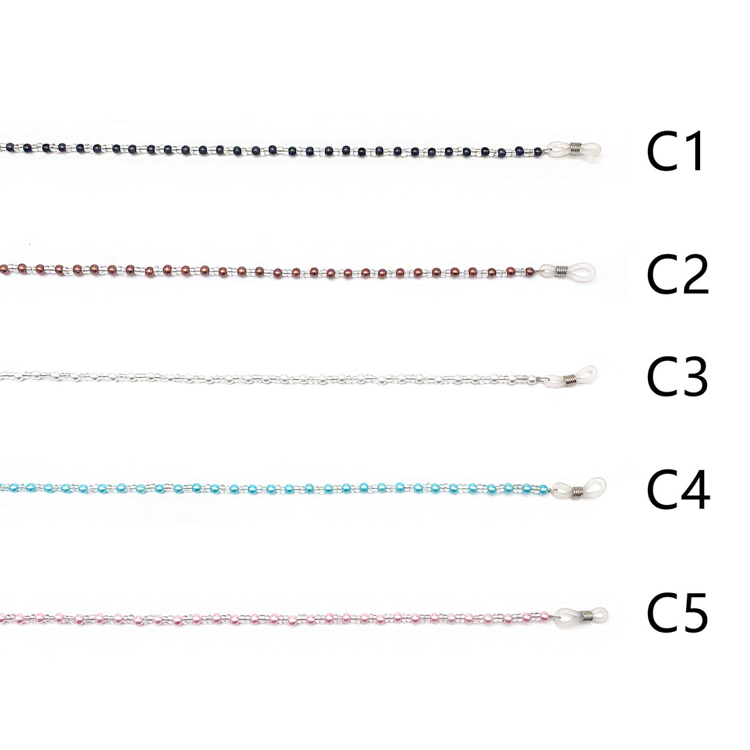 Beaded Eyewear Retainer Chain Bowlift