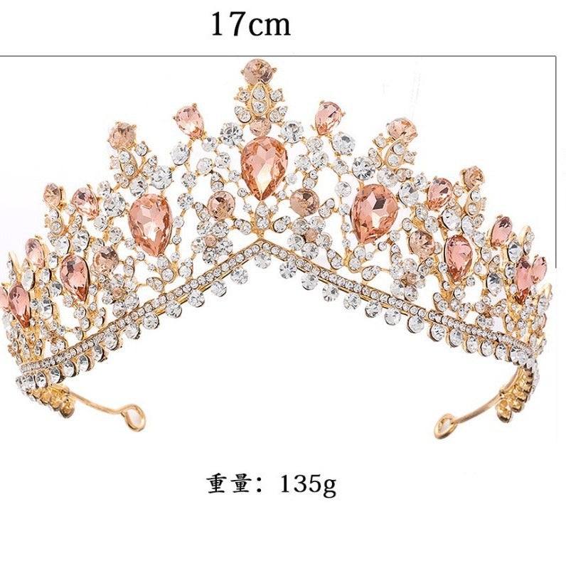 Women's Glamorous Tiara with Rhinestone and Crystal Embellishments Bowlift