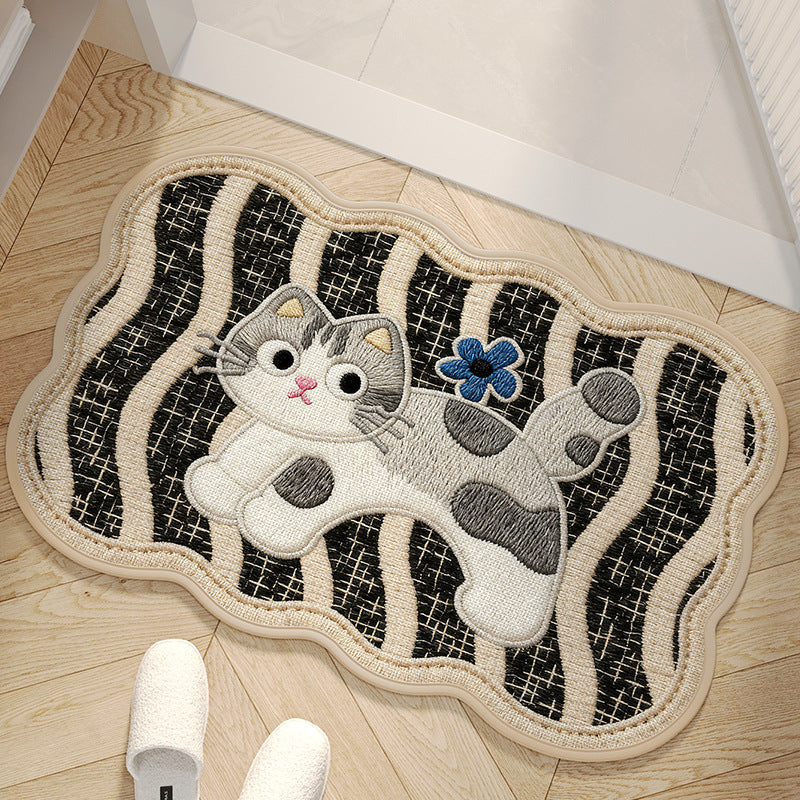 Adorable Dog-Themed Area Mat Bowlift