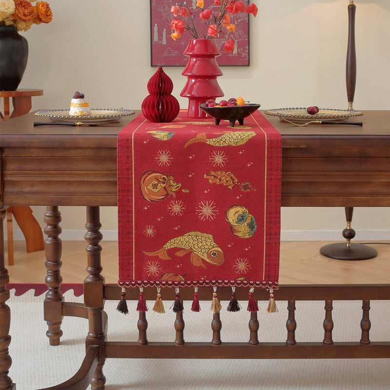 Decorative Floral Patterned Table Runner