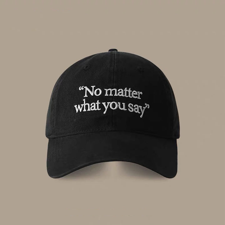 Stylish Embroidered Quote Baseball Cap
