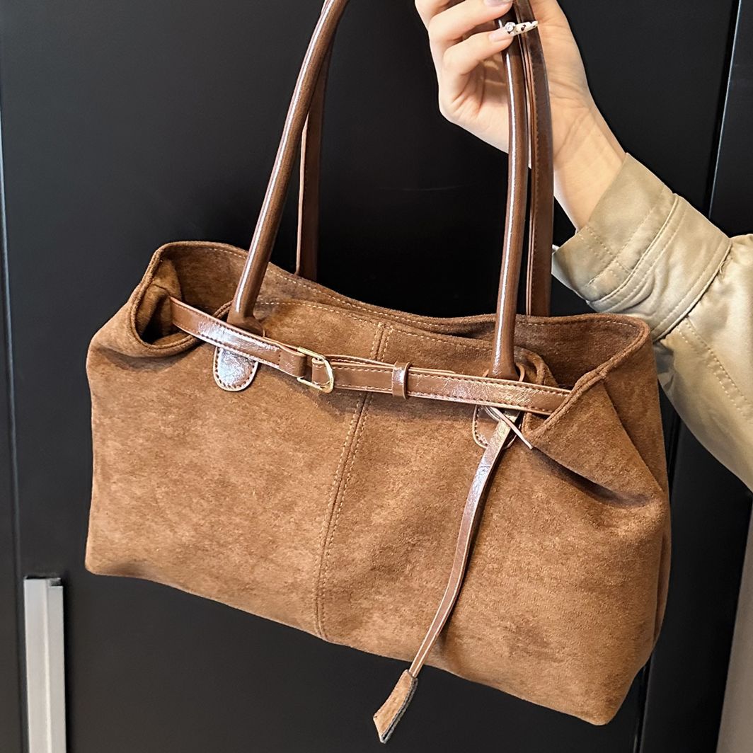 Suede Tote Bag Bowlift