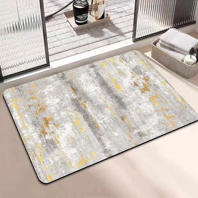 Flower Print Bath Mat