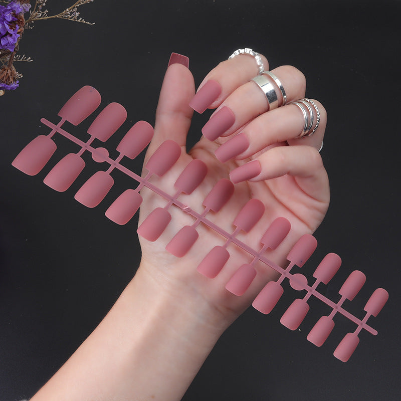 Matte Finish Press-On Nail Set Bowlift