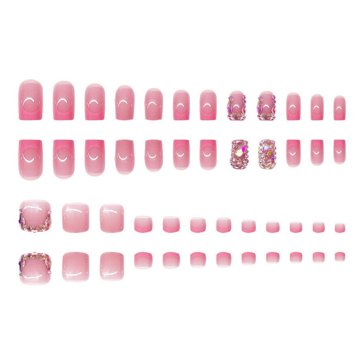 Luxury Rhinestone-Embellished Nail Art Set Bowlift