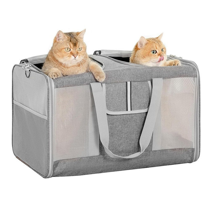 Portable Pet Carrier with Breathable Mesh Inserts Bowlift