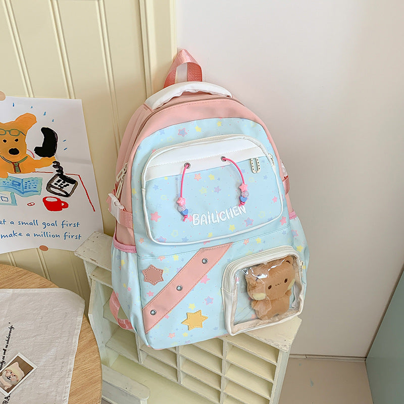 Cute Star-Themed School Backpack