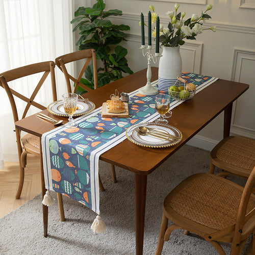 Fish Patterned Table Runner