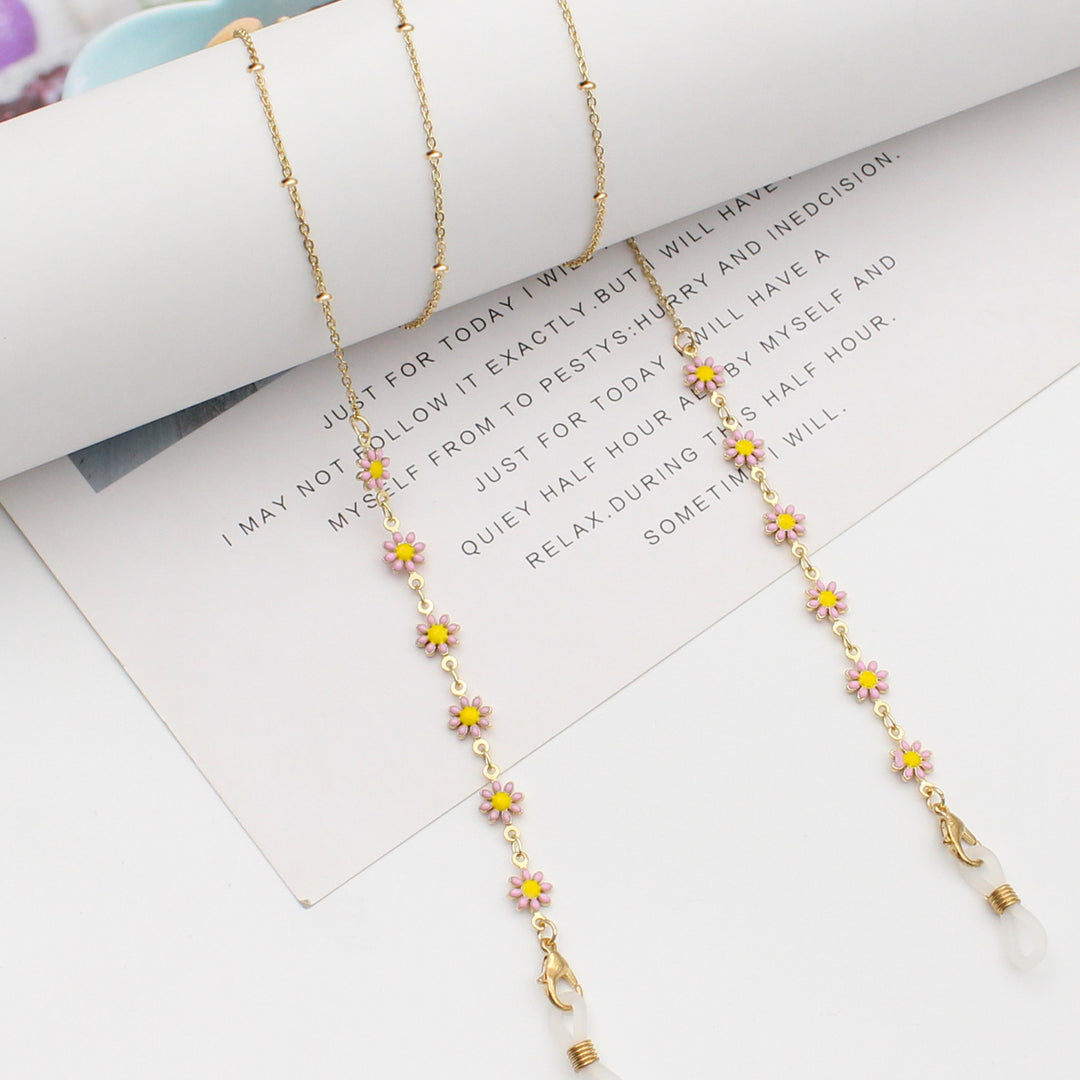 Floral Themed Eyewear Chain Bowlift