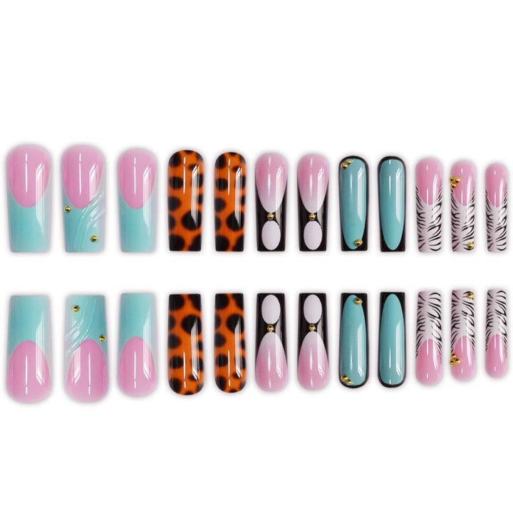 Artistic Long Acrylic Nail Enhancements Bowlift